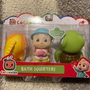 NIB Cocomelon Bath Squirters -3 Pk - JJ, Fish & Turtle Bath Time -  18m+
